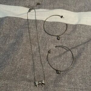 Juicy Couture earring and necklace set